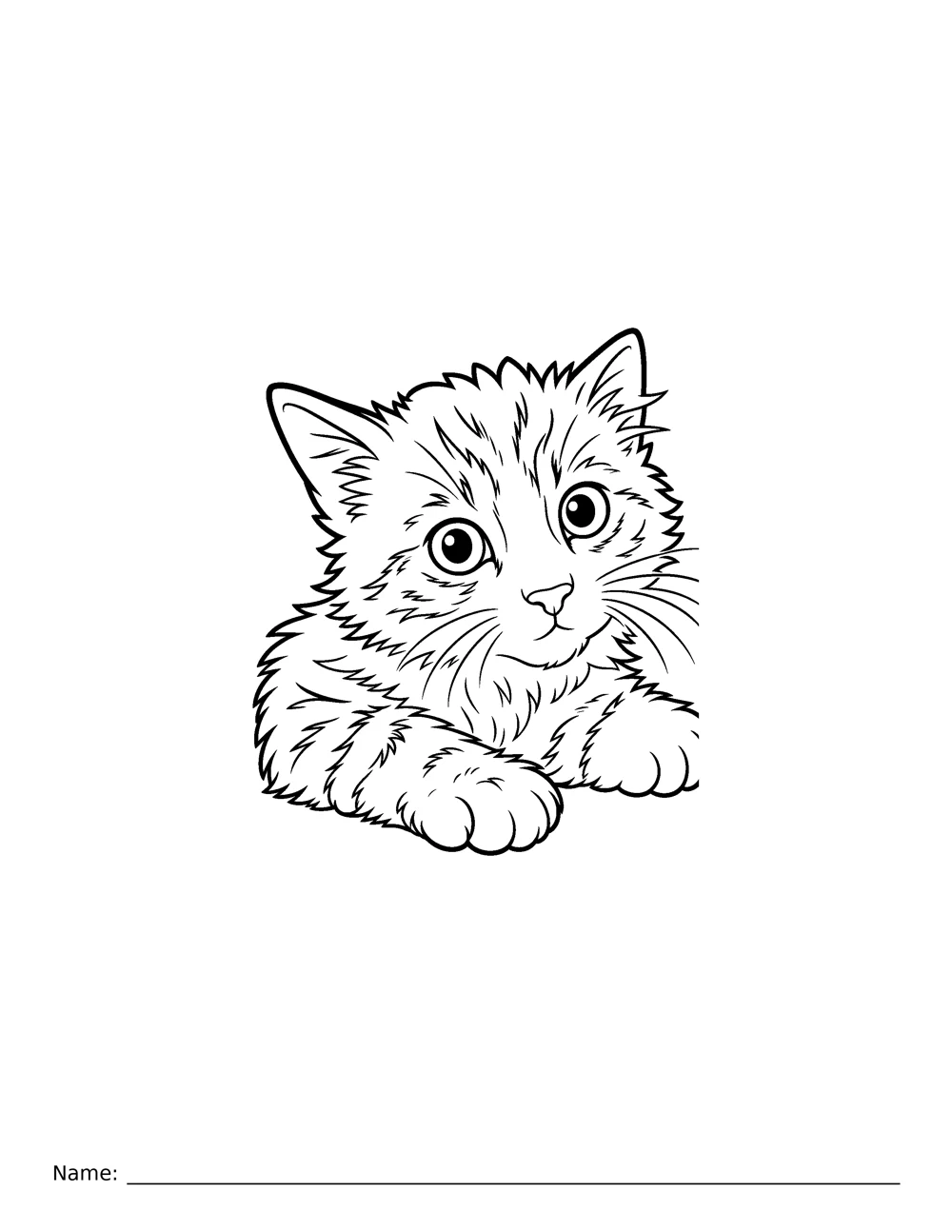 Their favorite little companion: photo transformed into a coloring page